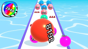 Ball Run 2048 - All Levels Gameplay Android, iOS ( Levels 4190 )