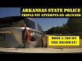 Arkansas State Police Pursuit with FORD EXPLORER - Takes 3 PIT attempts to stop the chase