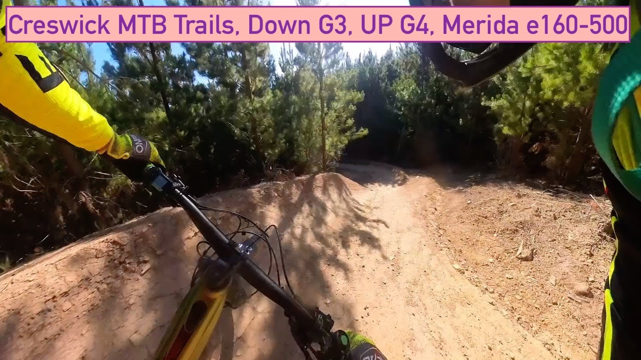 Creswick MTB Trails - G3 Downhill  & G4 Up Hill - Merida E160 500 eBike