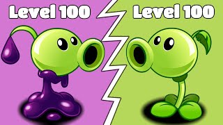 PvZ 2 Goo Peashooter Level 100 Vs All Plants Level 100 screenshot 2