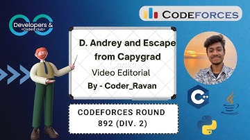 D. Andrey and Escape from Capygrad | Codeforces Round 792  (Div. 2) | Codeforces | DCC NIT-A