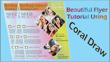 How To Create Beauty Salon Flyer | CorelDraw Tutorial | Flyer Template