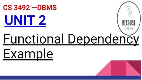 2.2.2 Example of Functional Dependency  in Tamil