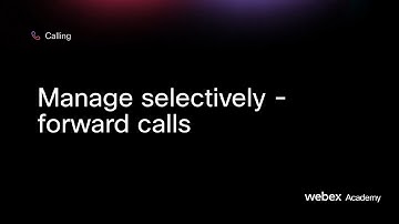 Manage selectively - forward calls