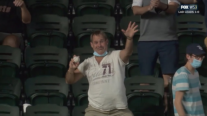 Fan catches home run ball then throws his glove onto the field, a breakdown