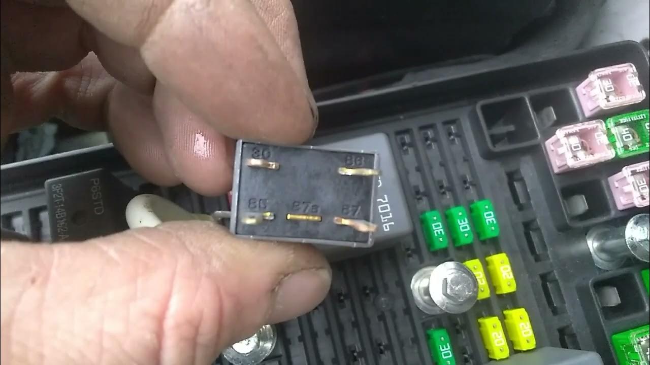 Bypass a fuel pump relay, Ford or GM 4 & 5 pin relays - YouTube