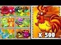 PvZ2 Challenge - Random Team Plants  vs 500 Zombies Turkey - Which Team Plant &#39;s Strongest ?