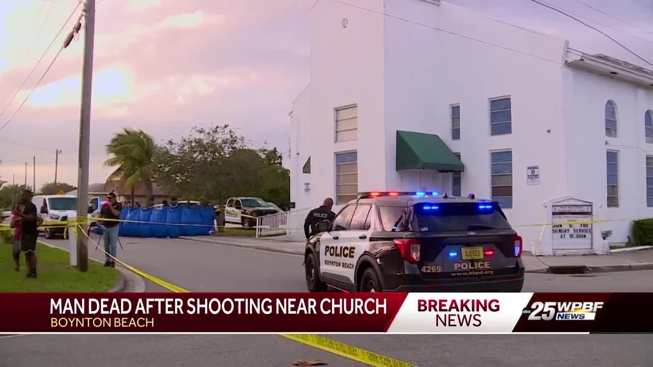 Boynton Beach police: 1 dead following shooting near church - YouTube