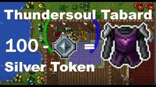 Tibia - Change 100 Silver Token (Thundersoul Tabard)