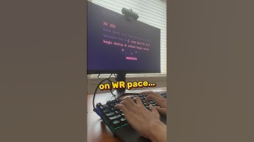 when ur on WR pace… #typing #speedtyping #monkeytype #keyboard #asmr
