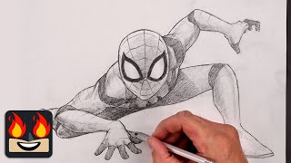 How To Draw Miles Morales | Spider-Man Sketch Tutorial