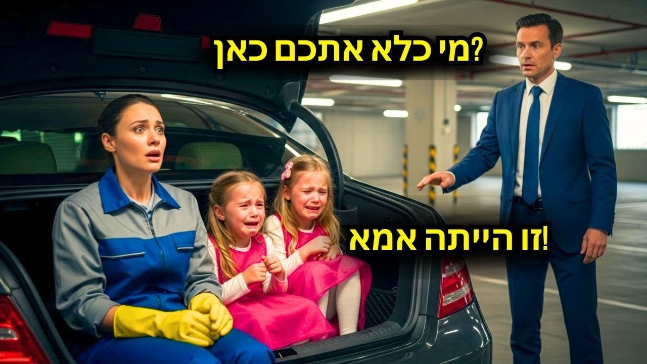 המיליונר פותח את תא המטען... הוא מתעלף כשהוא מוצא את התאומות שלו ואת המטפלת!