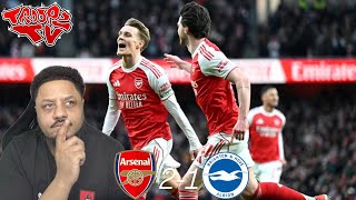 Arsenal 2-1 Brighton | Troopz Match Reaction | THIS FOOTBALL IS UNSUSTAINABLE, WE MUST IMPROVE!!
