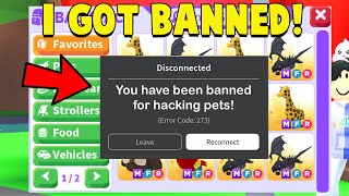 I got BANNED from Adopt Me!
