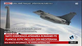 Avioane franceze de luptă, trimise în România de pe portavionul Charles de Gaulle