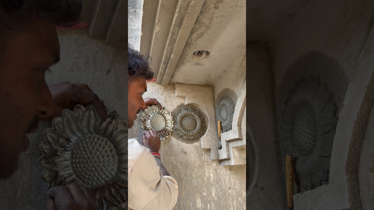 Amazing Sunflower Wall Design for House |New Plaster Art Work 2026 