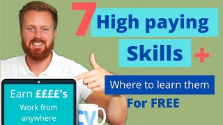 7 high paying skills &amp; where to learn them for free | Increase your income &amp; work remotely