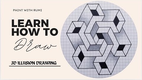 3D Illusion on Graph Paper – Easy Drawing Tutorial for Beginners