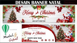 Cara Membuat Spanduk Selamat Natal di CorelDRAW - Merry Chistmas Banner