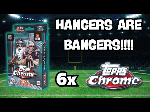 1:687 BOXES CASE HIT PULL! 2025 Topps Chrome Football Hanger Box