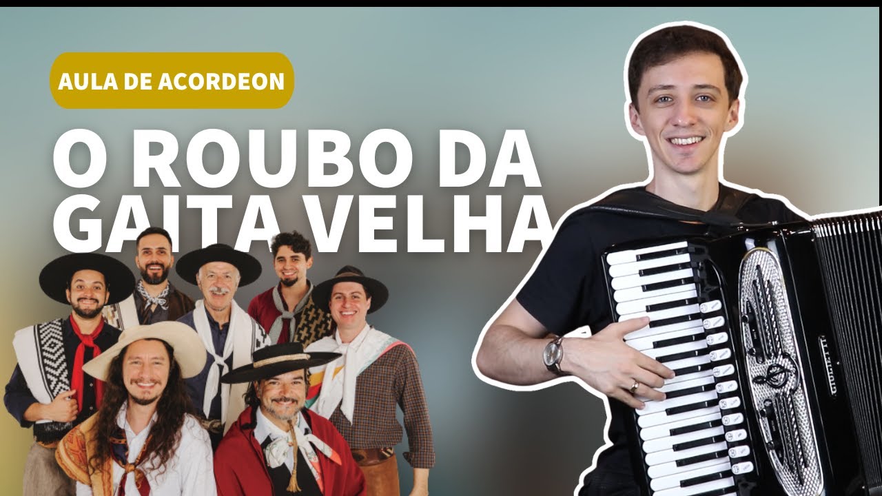 Como tocar O Roubo da Gaita Velha no Acordeon para Iniciantes
