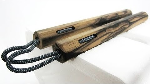 côn nhị khúc | Gỗ mun hoa | Dây dù | Ebony | Kanshop.vn | 0937.008.446 | Côn nhị khúc gỗ quý