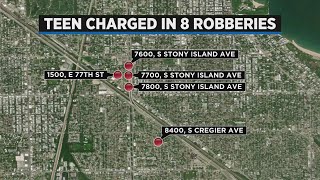 14-year-old faces charges for 8 counts of armed robbery