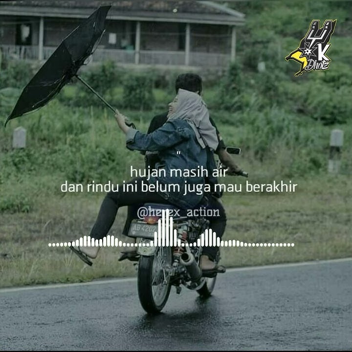 Story WhatsApp-Hujan masih air