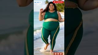Confident Plus Size Beauty Dancing In Beach Vibes Body Positive Queen Moves