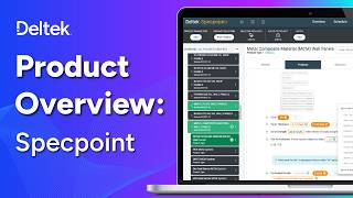 Deltek Specpoint: Better Construction Specs. Greater Product Visibility.