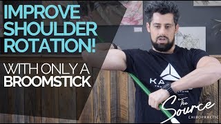 How to Improve Your SHOULDER with only a Broomstick