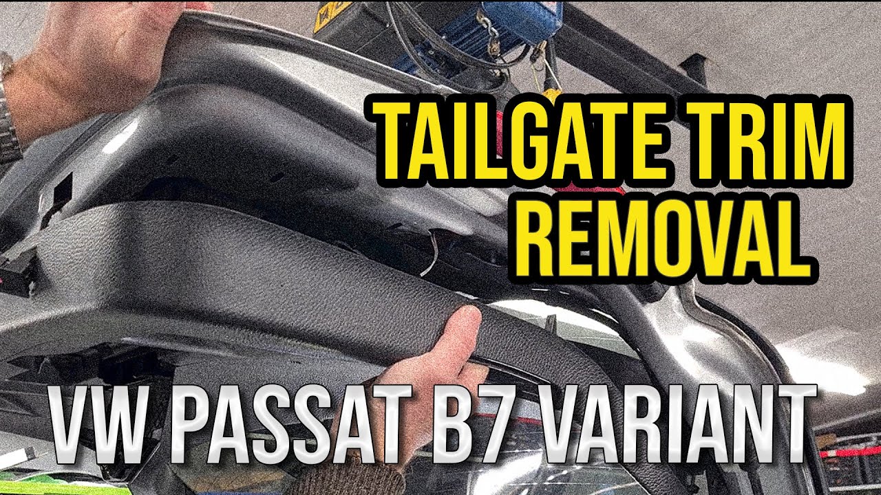Trænge ind strå dramatiker Tailgate Trim Removal: VW Passat B7 Variant - YouTube