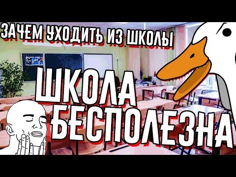 ШКОЛА бесполезна | Зачем уходить из школы | Школа - тотальная бессмысленность | Goose