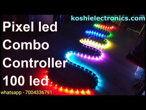 Pixel LED Combo Controller (100 LED, 5V) | Built-in Effects, Plug & Play | Diwali & Festival | Koshi Electronics video