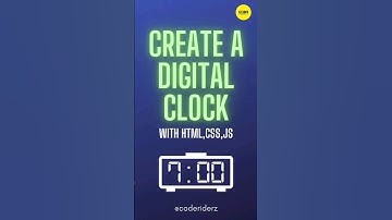 Create A Digital Clock using html,css,js #shorts #trending #viral #coding #programmerlife