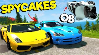 Police Chases with Spycakes & OB are a MISTAKE! - BeamNG Multiplayer Mod