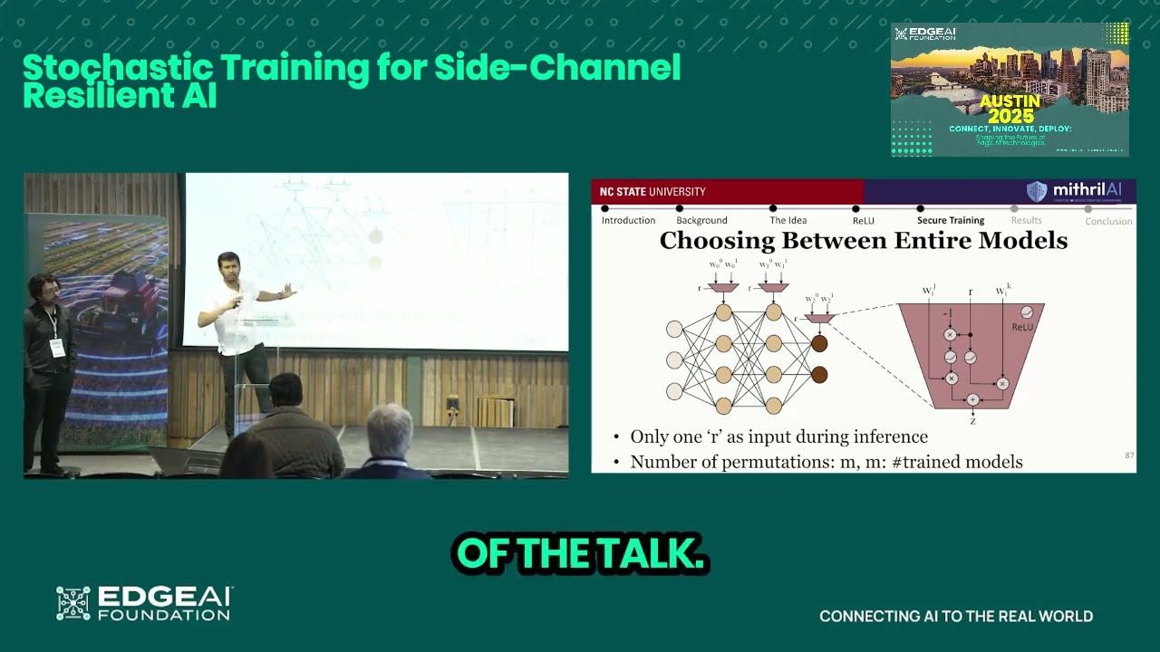 Stochastic Training for Side - Channel Resilient AI