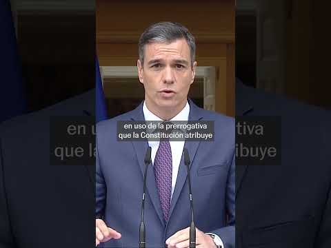 Pedro Sánchez adelanta las elecciones generales al 23 de julio | EL PAÍS