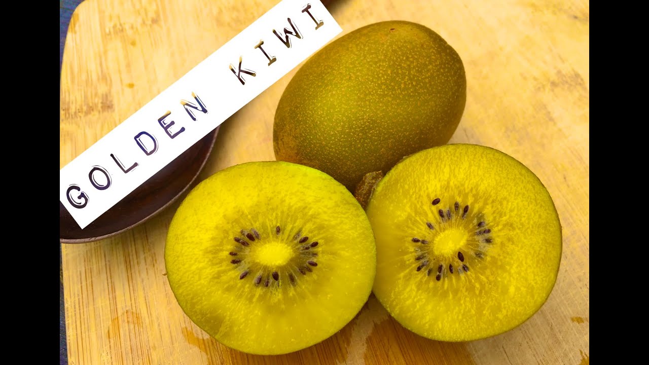 Golden Kiwi how to cut and eat the best way - YouTube