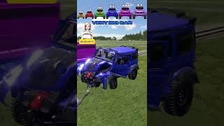 Mercedes-Benz G-Class vs Train! ๐๐๐ฅ Small vs Big vs Huge! ๐ฑ๐ฅ #beamngdrive