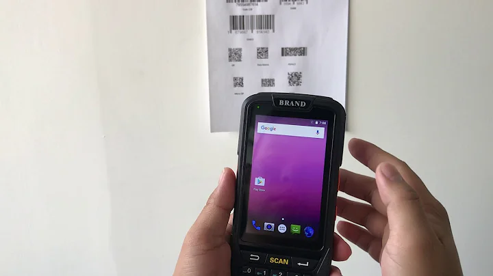 BQ-0092 Android Inventory Terminal With Honeywell 2D Scanner Test Video