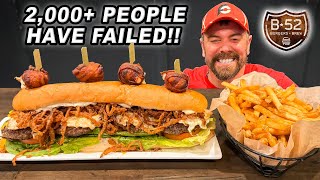 B52's 'Mother Of All Burgers' Juicy Lucy Cheeseburger Challenge Near Minneapolis!!