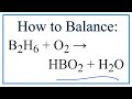Balancing Chemical Equations Concepts