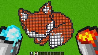 How To Draw in Minecraft ? | Pixel Art | Fox #5