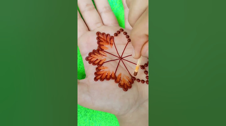 Latest & Most Stylish Dotted Mandala Mehndi Design with the Help of Earbuds