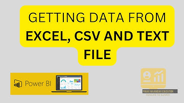 Power BI Tutorial || Getting Data from Excel, csv and text(.txt) file
