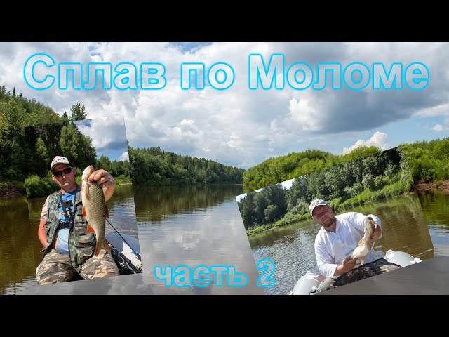 Сплав по реке Молома Рыбалка, отдых, мошкара Часть вторая 