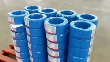 Automatic PLC coiling and wrapping machine