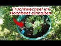 Fruchtwechsel im Hochbeet einhalten und seltener Neubefüllen