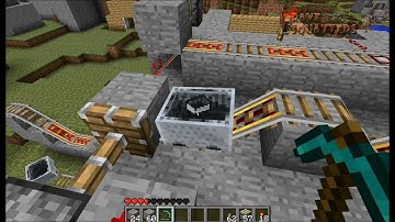 Minecraft: How to Create a Minecart Dispenser In Update 1.7_3 Pt 2/2